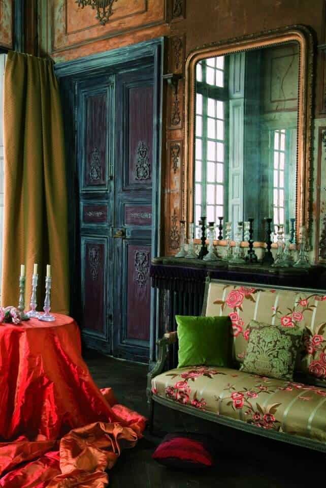 Fabrics bohemian living room