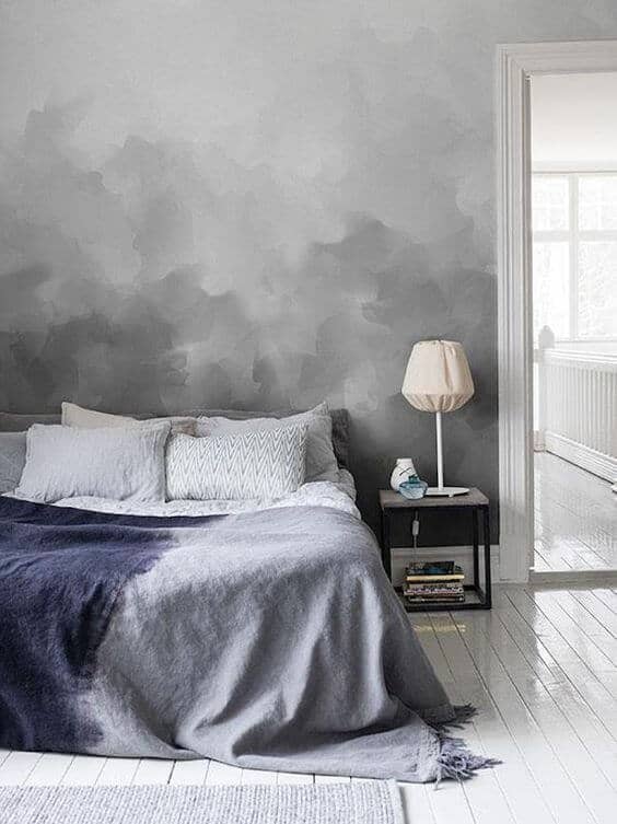 Grey Border Paper for bedroom