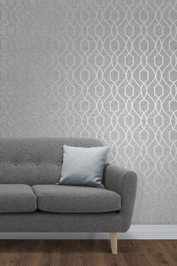Grey Feature Wall-paper