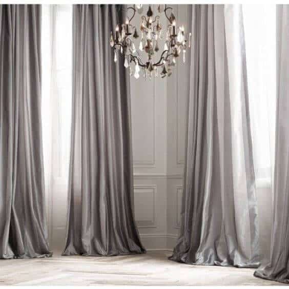 Grey Window Dressings