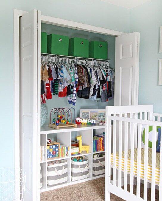 Kids Room Organization Inside cupboards