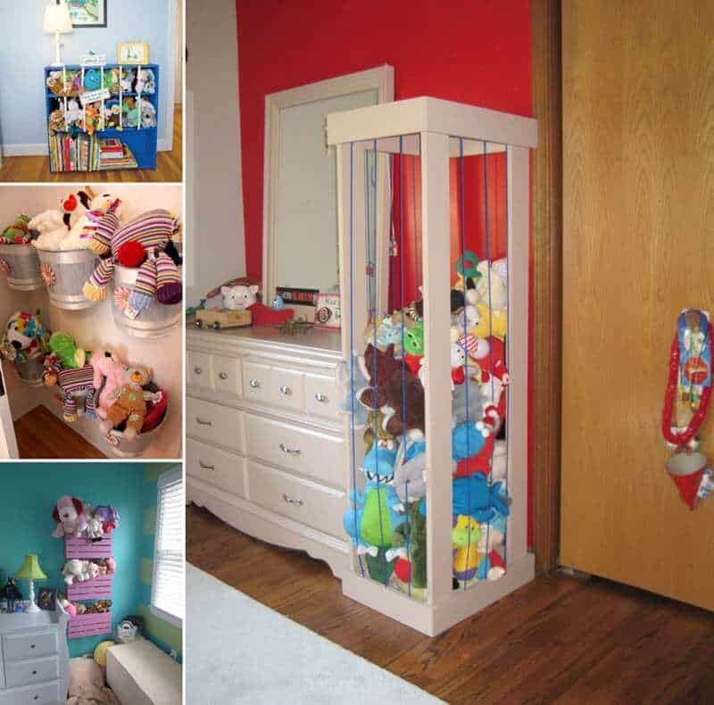 Stuffed toys Storage Ideas