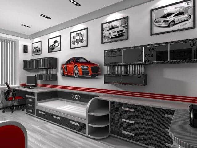 car Model Theme garage ideas