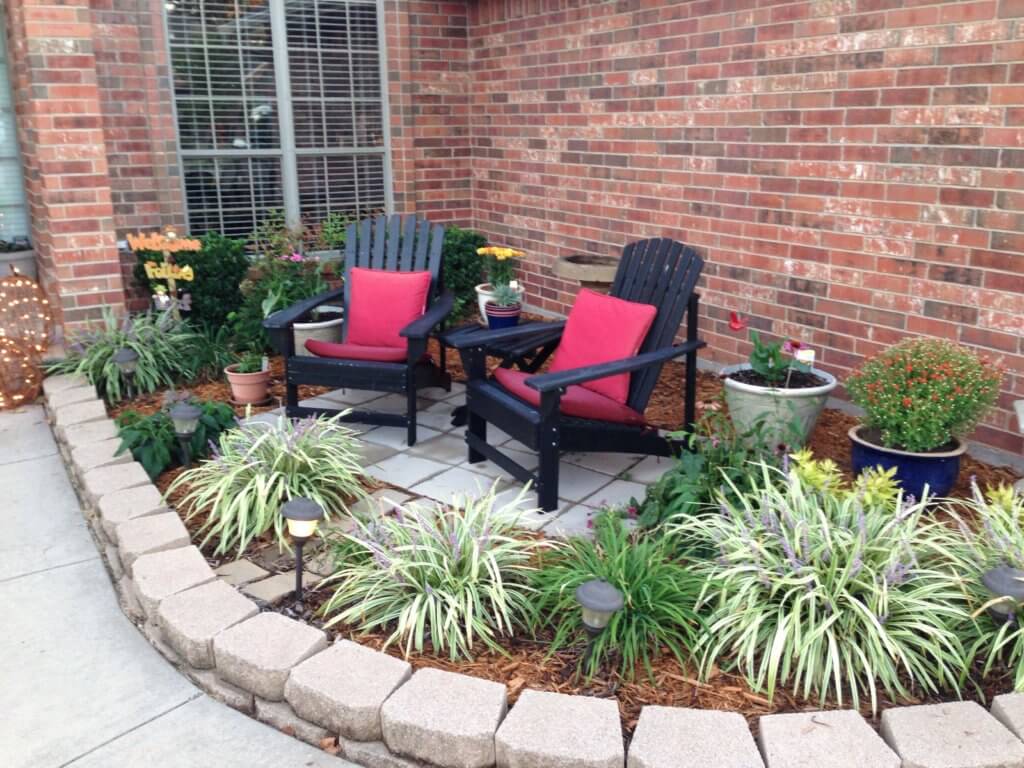 flower beds pavers