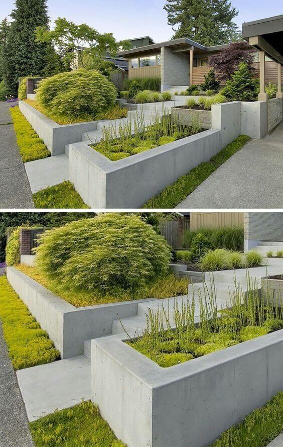 retaining wall planter design