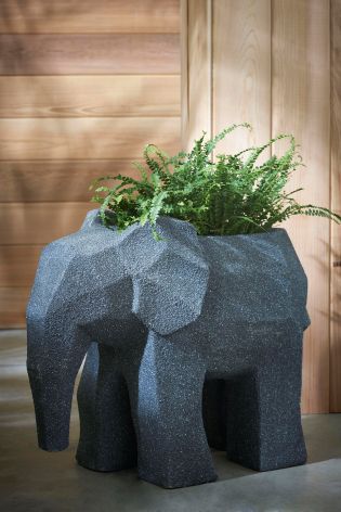small grey elephant decor