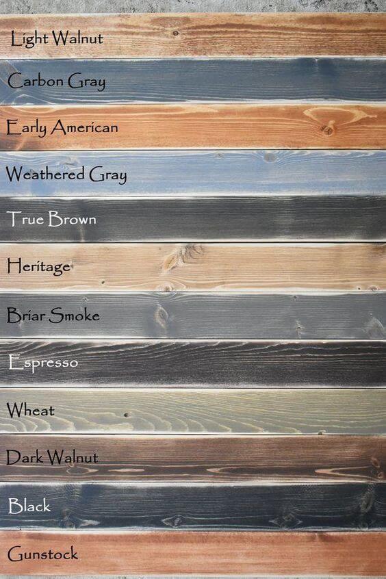 varnish colors for wood