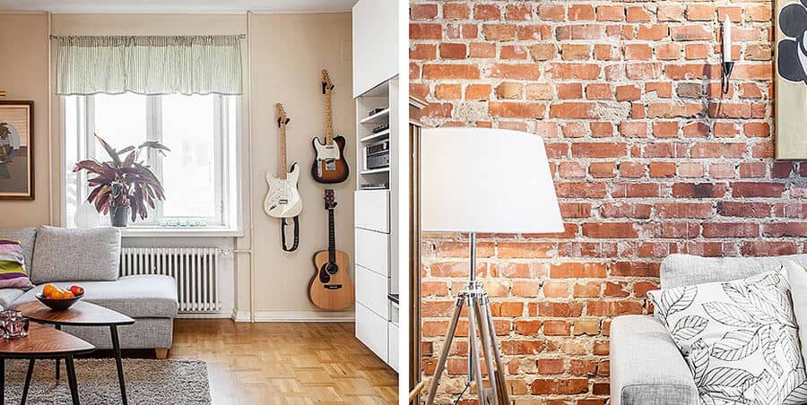 Brickwork Scandinavian Home Decor Design