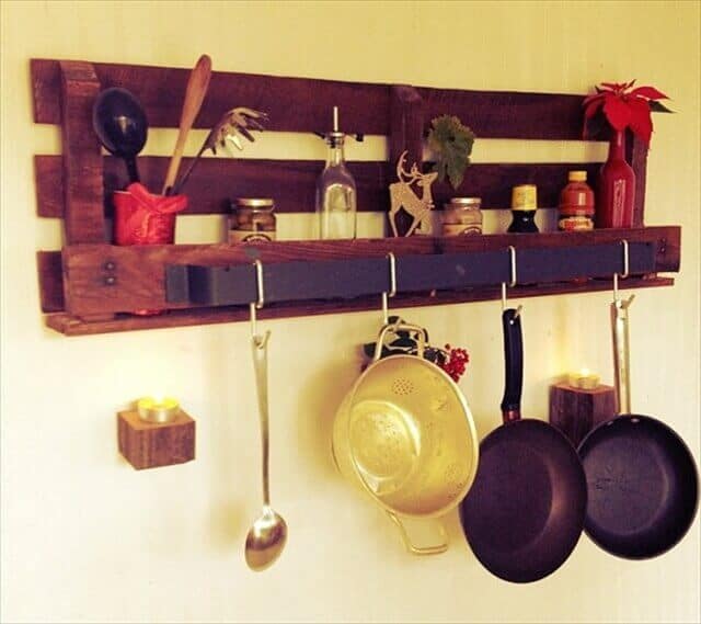 Pallet Pot Hangers Ideas for kitchen