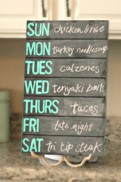 Pallet Wood Chalkboard Menu Home Decor Ideas