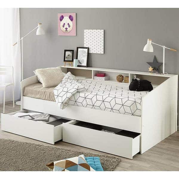 white sofa bed Teen Room decor ideas