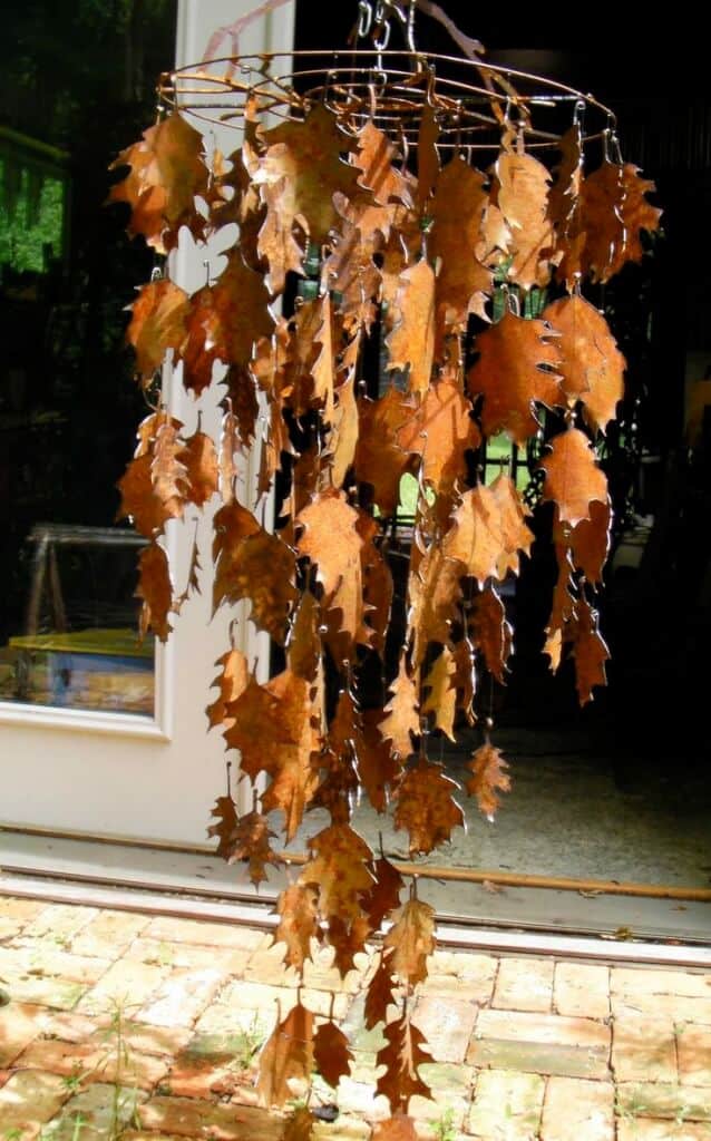 leaves wind chime