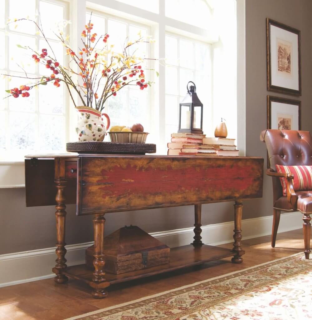 drop leaf console table